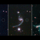 The supernovae (circled) appearing and fading.